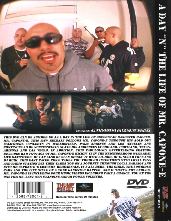 Mr. Capone-E - A Day 'N' The Life Of Mr. Capone-E Chicano Rap